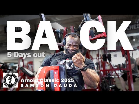 Arnold Classic 2025 series | Arnold Ohio Day 2 Back training | Samson Dauda