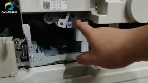 How to remove the protection part in a Riso Comcolor printer