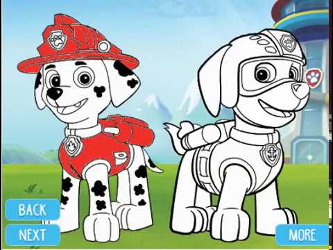 Paw Patrol Coloring For Kids - YouTube