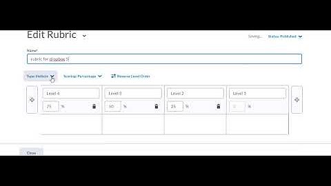 rubric and dropbox creation