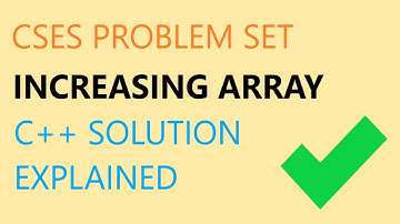 CSES Increasing Array | C++ solution | simple for loop problem