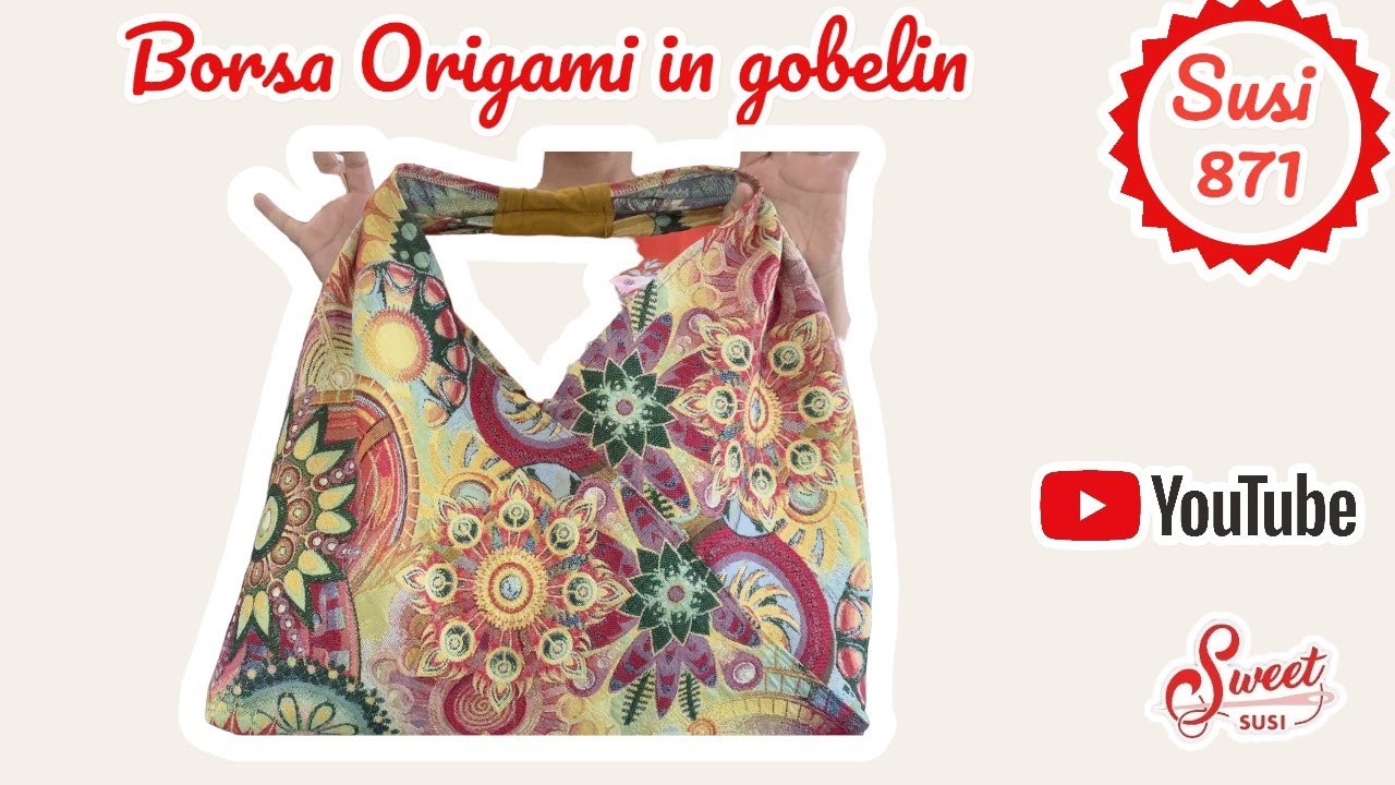 Perfetta idea per il mare | Borsa origami facilissima | tutorial susi