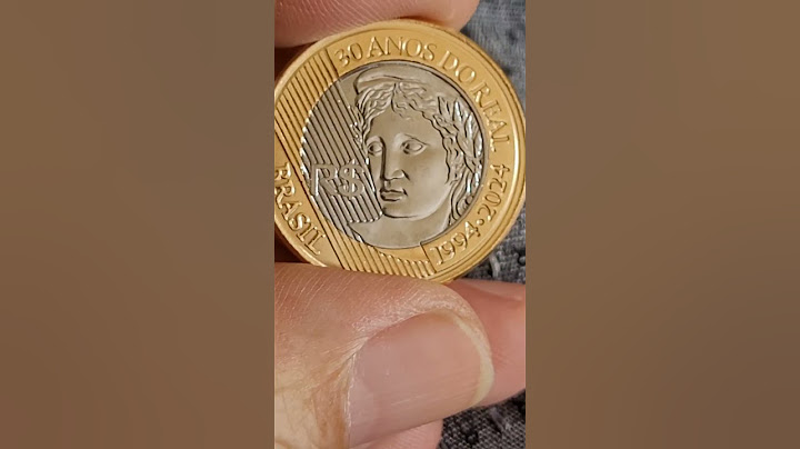 1 Real 2024 / Comemorativa aos 30 anos do Plano Real. #coin#moeda