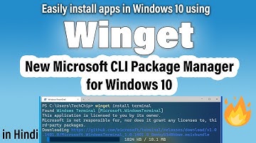 How to use WinGet? new CLI package manager for Windows 10 [Hindi]