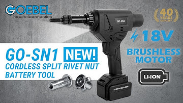 GO-SN1 – Cordless Split Rivet Nut Battery Tool With Brushless Motor 18V [English] | GOEBEL