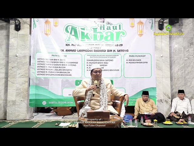 HAUL AKBAR ALM. KH MUALIM SHOIM & KH A. LAHMUDDIN BAIHAQI di Masjid Roudhotus Salam - Cipondoh class=