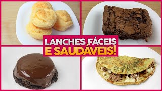 7 RECEITAS SAUDÁVEIS DE LANCHE DA TARDE! | Deliciosas, Rápidas e Fáceis de Fazer!