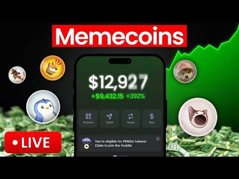 , HUGE SOLANA PROFIT LIVE TRADING MEME COINS! 100X MEME COINS! LIVE TRADING SOL MEME COINS!