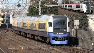 6両編成の成田エクスプレスE259系＆特急しおさい255系を西千葉駅で撮影