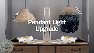 Pendant Light Upgrade | Dip Dyed Bead Pendant Light