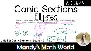 Conics Sections - Ellipses