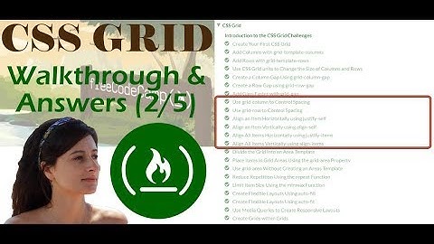 [2/5] CSS Grid -- grid column/row and aligning items | FreeCodeCamp Challenges