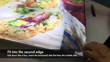 How to install fabric poster for LED fabric light box