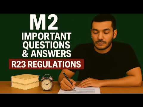 M2 DE&VC UNIT -1 IMPORTANT QUESTIONS & ANSWERS R23 REGULATIONS JNTUK ...