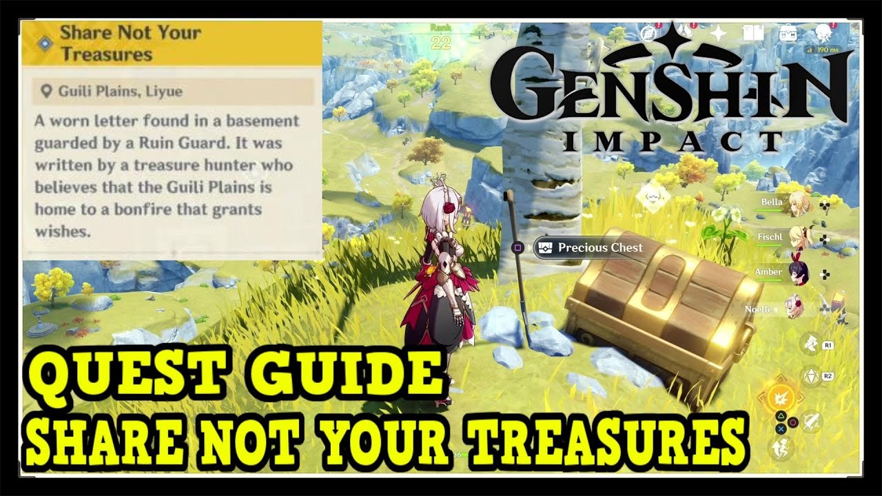 Genshin Impact Guide Share Not Your Treasure Quest News Break - roblox treasure quest logo