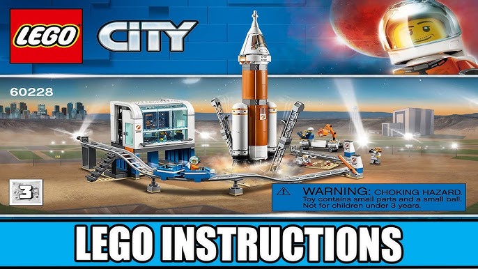 LEGO City Space Deep Space Rocket Launch Control 60228 with Toy Monorail 