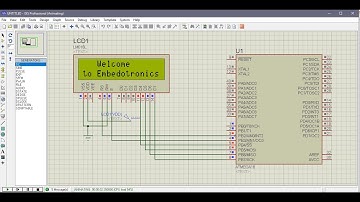 Atmega16 interfacing with LCD in 4 bit mode (Proteus Simulation)
