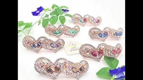 ĐỒNG GIÁ 46k| Kẹp tóc pha lê, đính đá nữ 3d hàn quốc trái tim
