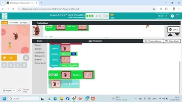 Lesson 8 Mini Project Virtual Pet 4  Events  Express Course  code org  #Coding #Gmaing #Website