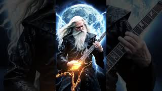 WIZARD OF SHRED: Epic Dark Fantasy Metal Solo Under the Blue Moon (AI Generated)
