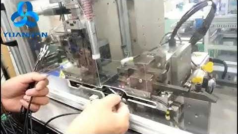 dual wire two in one strip crimp machine for jacket and twisted cable