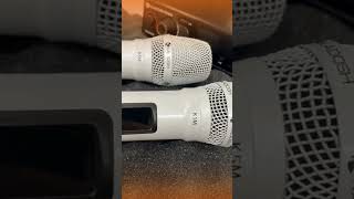 Microfone Kadosh K-502M Branco Duplo Liberdade E Qualidade Para Suas Apresentações