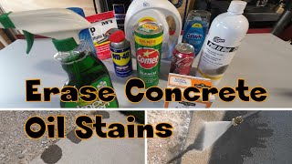 Best product to remove oil stains from concrete