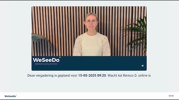 WeSeeDo | Nieuwe functionaliteit | Video in de online wachtkamer