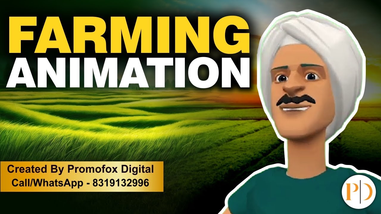Farming Product Promotional Sample with 3D Motion Graphics Created By Promofox Digital