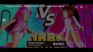 MeganPlays vs Keisyo - RB Battles Championship For 1 Million Robux! (Roblox) Reaction