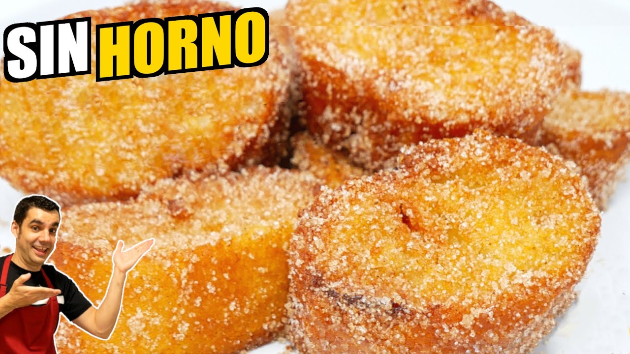 🥖🍯 Cómo hacer torrijas sin huevo y sin horno | Receta fácil y rápida con solo 4 ingredientes