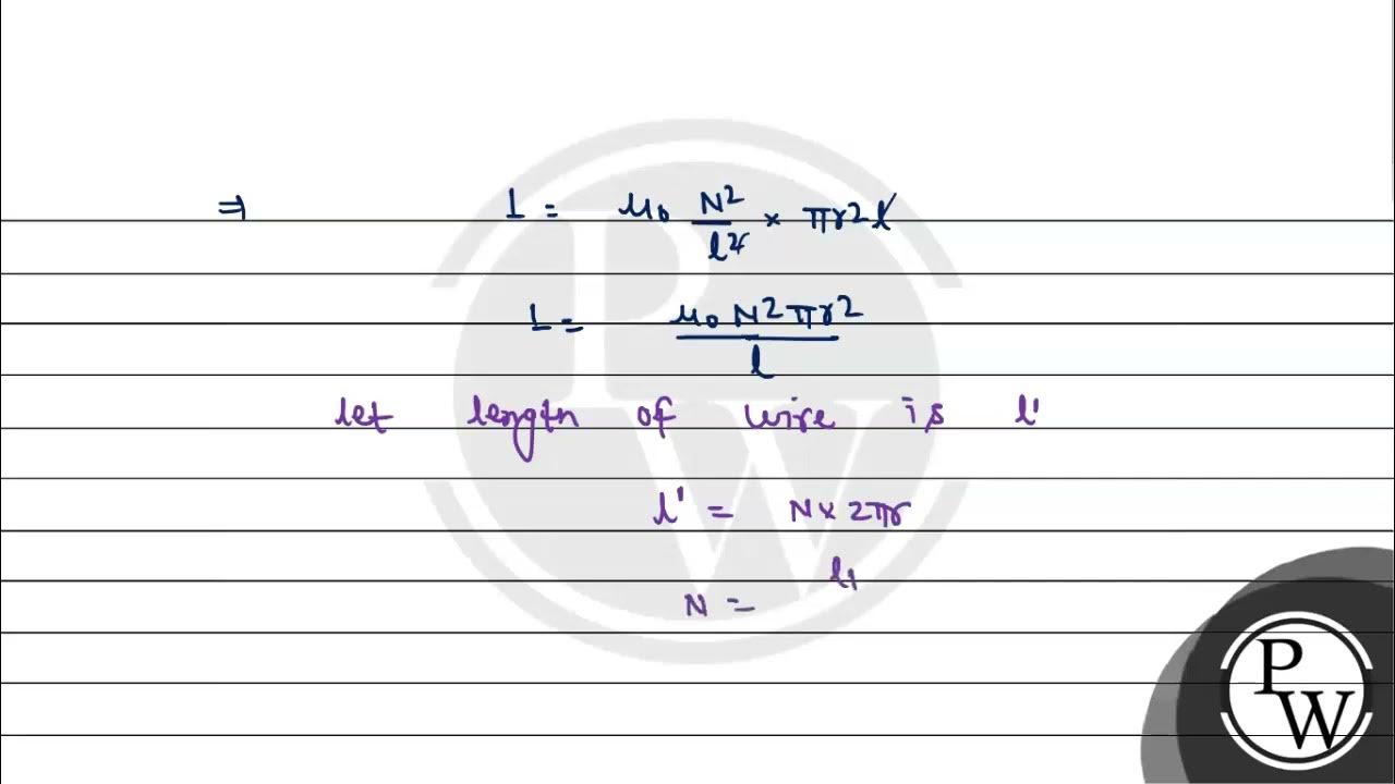 A wire of fixed length is wound on a solenoid of length \( l \) and