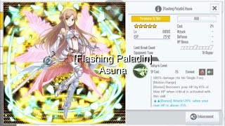 【SAOIF】[Flashing Paladin] Asuna (Thrust | Fire | Single Foe) Skill Animation