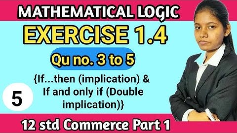 12th standard maths chapter 1 | exercise 1.4 commerce part 1 maharashtra board | Q no 3 to 5