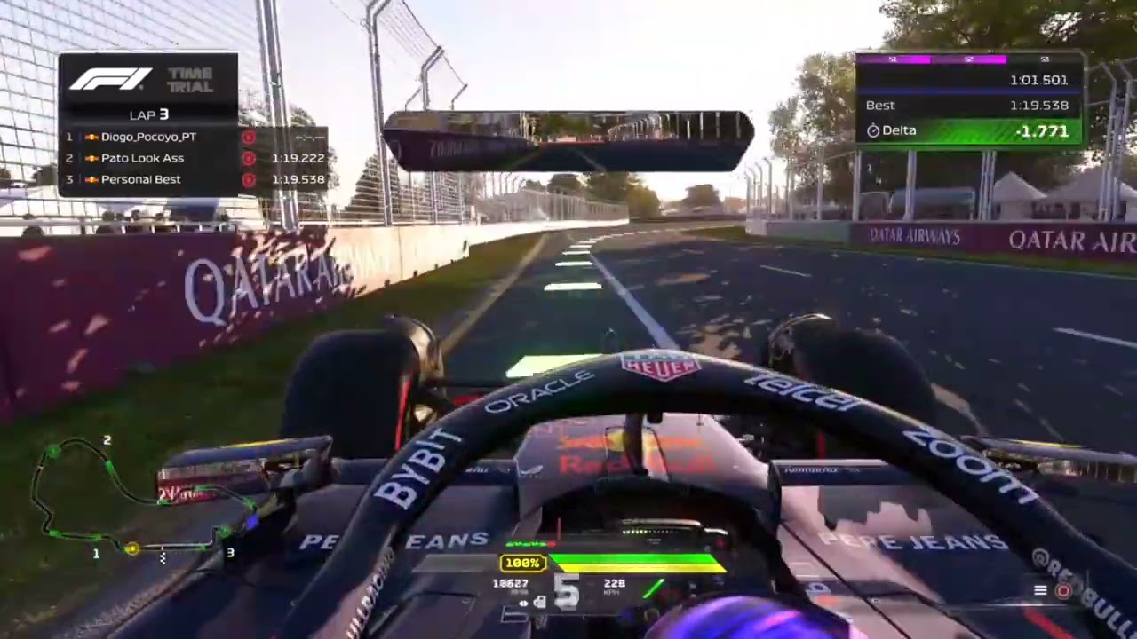Hotlap around Albert Park 1:17:660 (Controller)  + Setup