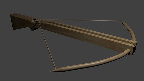 Blender Modeling: Crossbow Timelapse