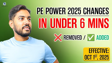 PE Power Exam Changes Oct 1, 2025 | What You Must Know