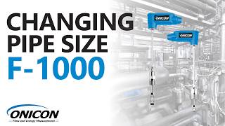 Changing Pipe Size In the field - ONICON  F-1000 Series Insertion Turbine Flow Meter