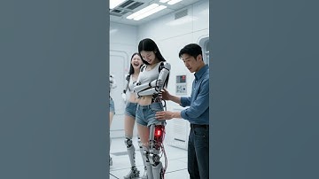 Robot Girl Gets Shy When He Touches Her Belly 😳🤖 #humanoid #robot #shorts