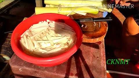 (CKNMT59)Canh chua lươn cơm mẻ nấu với cây chuối hột.