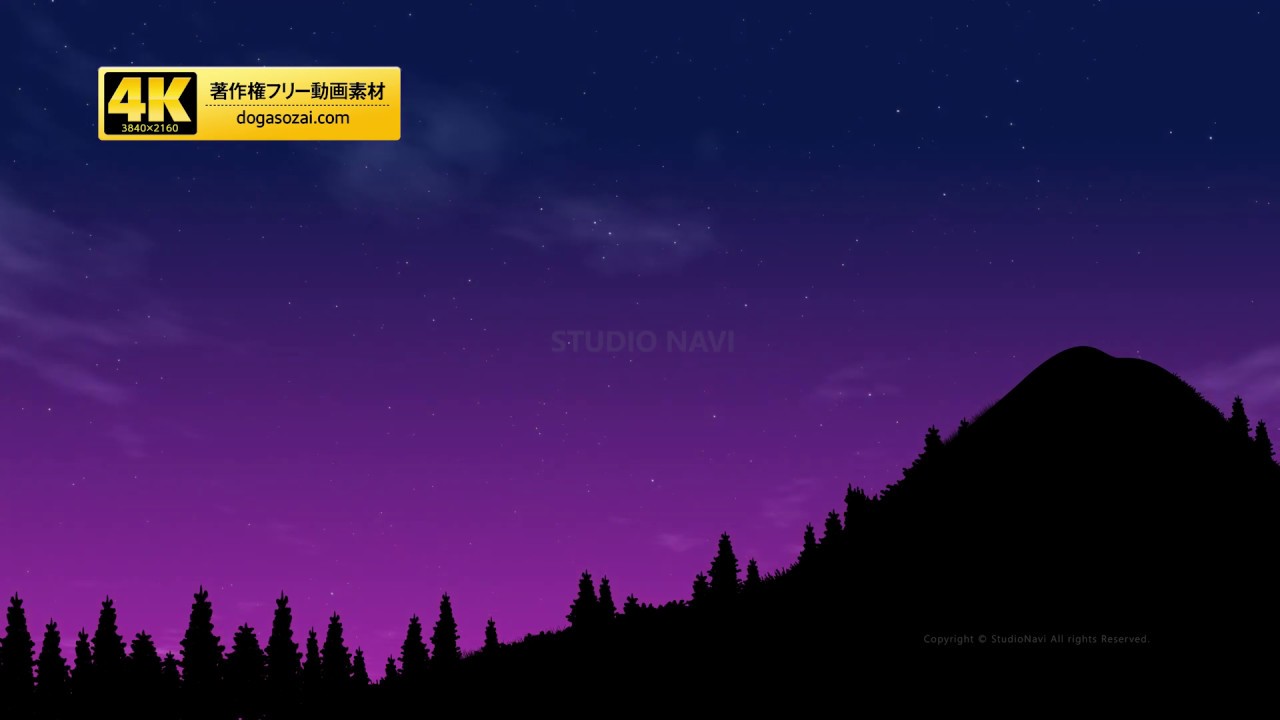 七夕 星空4 1 4k Hd 著作権フリーcg映像素材 動画素材