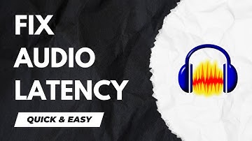 Audacity Tutorial - How to Fix Audio Latency