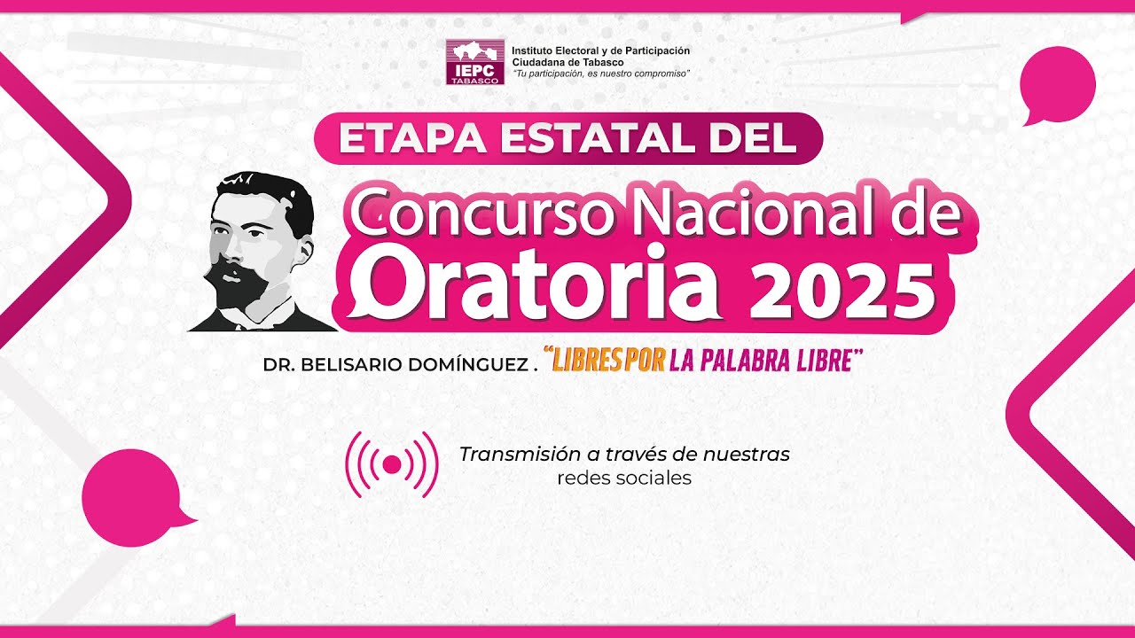 Acto protocolario del Concurso Nacional de oratoria 2025 etapa estatal ...