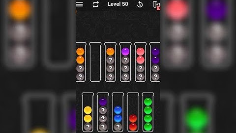 Ball Sort Color Water Puzzle Level 1 - 50