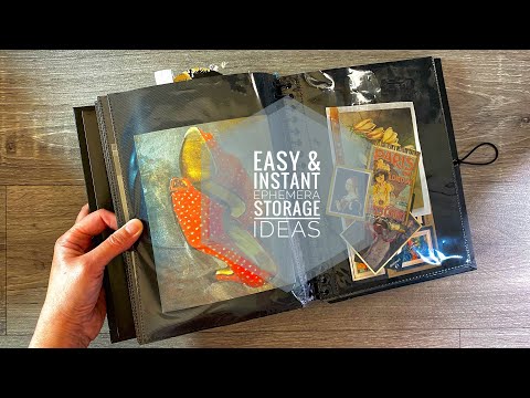 Gather Your Supplies - Easy & Instant Ephemera Storage Ideas