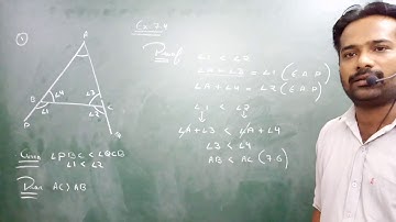 Inequality In a Triangle Class 9 Chapter 7 CBSE ( EXERCISE 7.4 )
