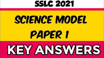 KSEEB Science MCQ Model question Paper-1 Key Answers SSLC Exam 2021:Official paper