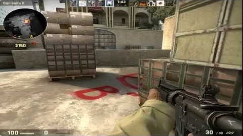 CSGO Gameplay Online Competitive Match Map De Dust II Part 1