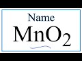 How to write the name for mno2