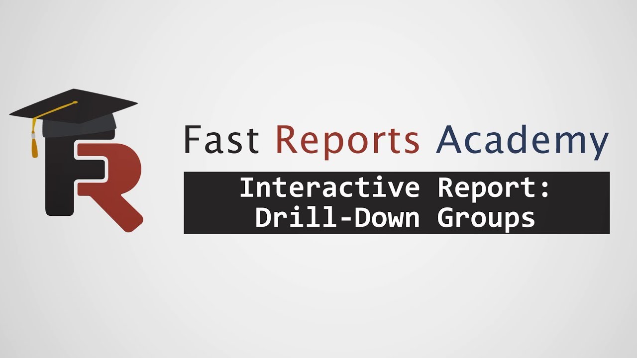 FastReport .NET Demo: Interactive Report - Drill-Down Groups - YouTube